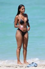 FANNY ROBERT NEGUESHA in Bikini at a Beach in Miami