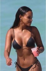 FANNY ROBERT NEGUESHA in Bikini at a Beach in Miami