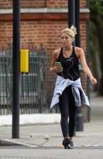 FRANKIE GAFF Out Jogging in London 08/09/2016