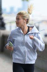 FRANKIE GAFF Out Jogging in London 08/09/2016