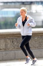 FRANKIE GAFF Out Jogging in London 08/09/2016