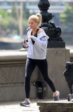 FRANKIE GAFF Out Jogging in London 08/09/2016