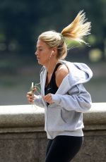 FRANKIE GAFF Out Jogging in London 08/09/2016