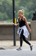 FRANKIE GAFF Out Jogging in London 08/09/2016