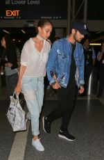 GIGI HADID at LAX Airport in Los Angeles 08/12/2016