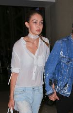 GIGI HADID at LAX Airport in Los Angeles 08/12/2016