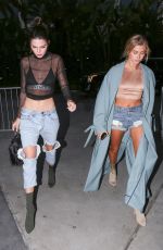 HAILEY BALDWIN and KENDALL JENNER Arrives at Adele Concert in Los Angeles 08/06/2016