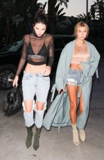 HAILEY BALDWIN and KENDALL JENNER Arrives at Adele Concert in Los Angeles 08/06/2016