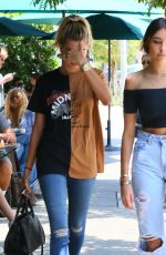 HAILEY BALDWIN and MADISON BEER Out in West Hollywood 08/08/2016