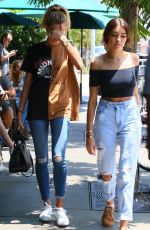 HAILEY BALDWIN and MADISON BEER Out in West Hollywood 08/08/2016