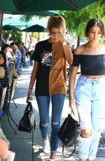 HAILEY BALDWIN and MADISON BEER Out in West Hollywood 08/08/2016