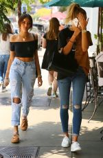 HAILEY BALDWIN and MADISON BEER Out in West Hollywood 08/08/2016