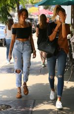 HAILEY BALDWIN and MADISON BEER Out in West Hollywood 08/08/2016