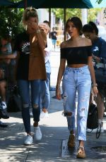 HAILEY BALDWIN and MADISON BEER Out in West Hollywood 08/08/2016