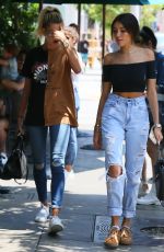HAILEY BALDWIN and MADISON BEER Out in West Hollywood 08/08/2016