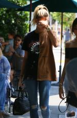 HAILEY BALDWIN and MADISON BEER Out in West Hollywood 08/08/2016