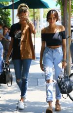 HAILEY BALDWIN and MADISON BEER Out in West Hollywood 08/08/2016