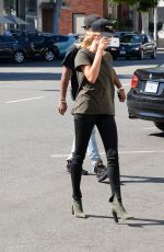 HAILEY BALDWIN at Urth Cafe in Beverly Hills 08/18/2016
