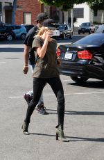 HAILEY BALDWIN at Urth Cafe in Beverly Hills 08/18/2016