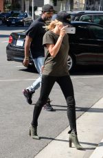 HAILEY BALDWIN at Urth Cafe in Beverly Hills 08/18/2016