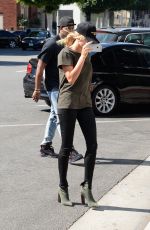 HAILEY BALDWIN at Urth Cafe in Beverly Hills 08/18/2016