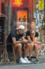 HAILEY CLAUSON with Her Boyfriend Out in Downtown Manhattan 08/05/2016