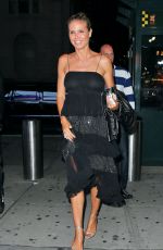 HEIDI KLUM Arrives at Drake Concert at in New York 08/04/2016