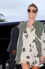HEIDI KLUM Arrives at LAX Airport in Los Angeles 08/03/2016