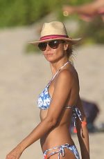 HEIDI KLUM in Bikini at a Beach in Caribbean 08/07/2016