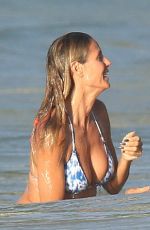 HEIDI KLUM in Bikini at a Beach in Caribbean 08/07/2016