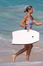 HEIDI KLUM in Swimsuit at a Beach in Caribbean 08/09/2016