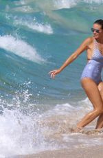 HEIDI KLUM in Swimsuit at a Beach in Caribbean 08/09/2016