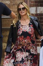 HEIDI KLUM Out in New York 08/06/2016