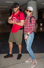 HEIDI MONTAG at Los Angeles International Airport 08/28/2016