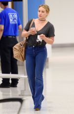 HILARY DUFF at JFK Airport in New York 08/07/2016