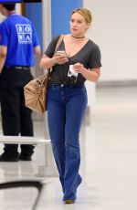 HILARY DUFF at JFK Airport in New York 08/07/2016