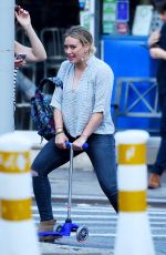 HILARY DUFF Heading to La Esquina Restaurant in New York 08/16/2016