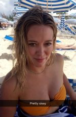 HILARY DUFF in Bikini Top, 08/27/2016 Snapchat Pictures