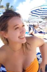 HILARY DUFF in Bikini Top, 08/27/2016 Snapchat Pictures