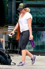HILARY DUFF Leaves a Gym in New York 08/18/2016