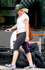 HILARY DUFF Leaves a Gym in New York 08/18/2016