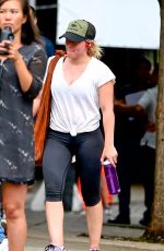 HILARY DUFF Leaves a Gym in New York 08/18/2016