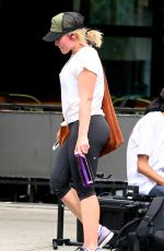 HILARY DUFF Leaves a Gym in New York 08/18/2016