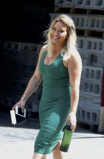 HILARY DUFF on the Set of 