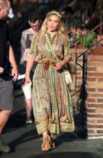 HILARY DUFF on the Set of 