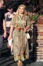 HILARY DUFF on the Set of 