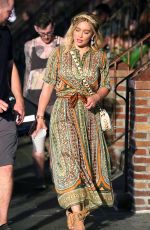 HILARY DUFF on the Set of 