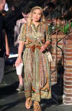 HILARY DUFF on the Set of 