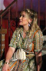 HILARY DUFF on the Set of 