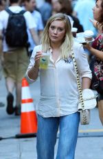 HILARY DUFF on the Set of 